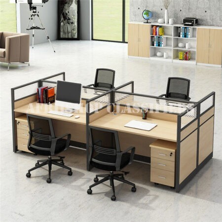 Office Workstation : 2 Way Module Office Workstation